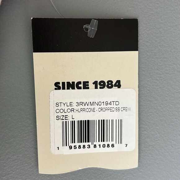 New Reef HURRICONE • CROPPED SS CREW Tie-Dye Cotton Tee Size L - Picture 4 of 7